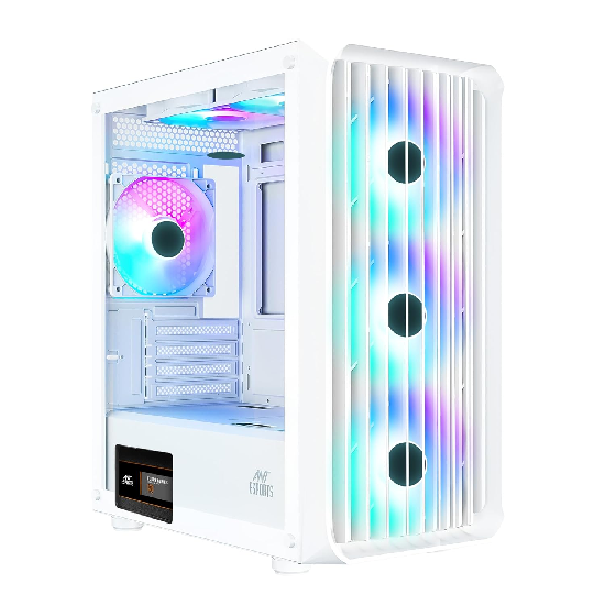 Ant Esports 205 Mini 6F Mini-Tower Gaming Cabinet - White